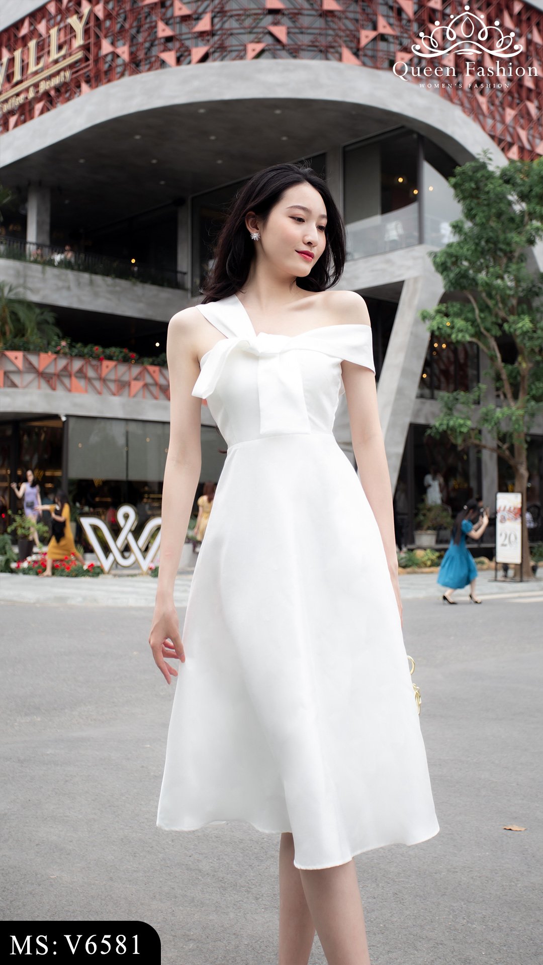 Đầm xòe hở vai đính hoa Elise My Way Fashion Thời trang thiết kế cao cấp #31 Đầm xòe hở vai đính hoa Elise My Way Fashion Thời trang thiết kế cao cấp